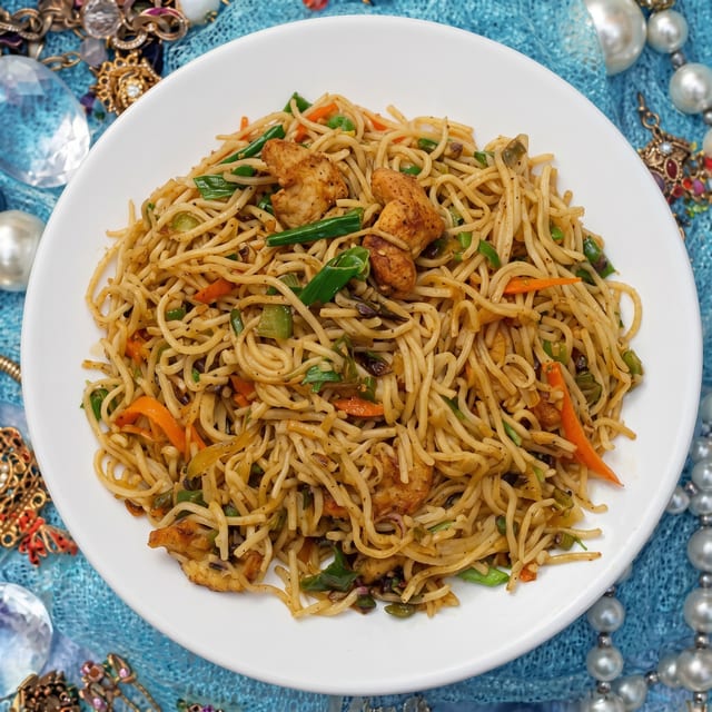 Chicken Hakka Noodels.