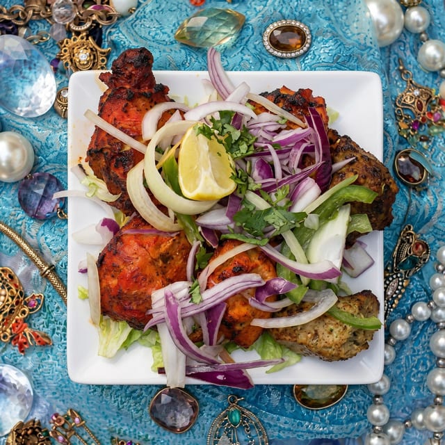 Priya Kabob Sampler.