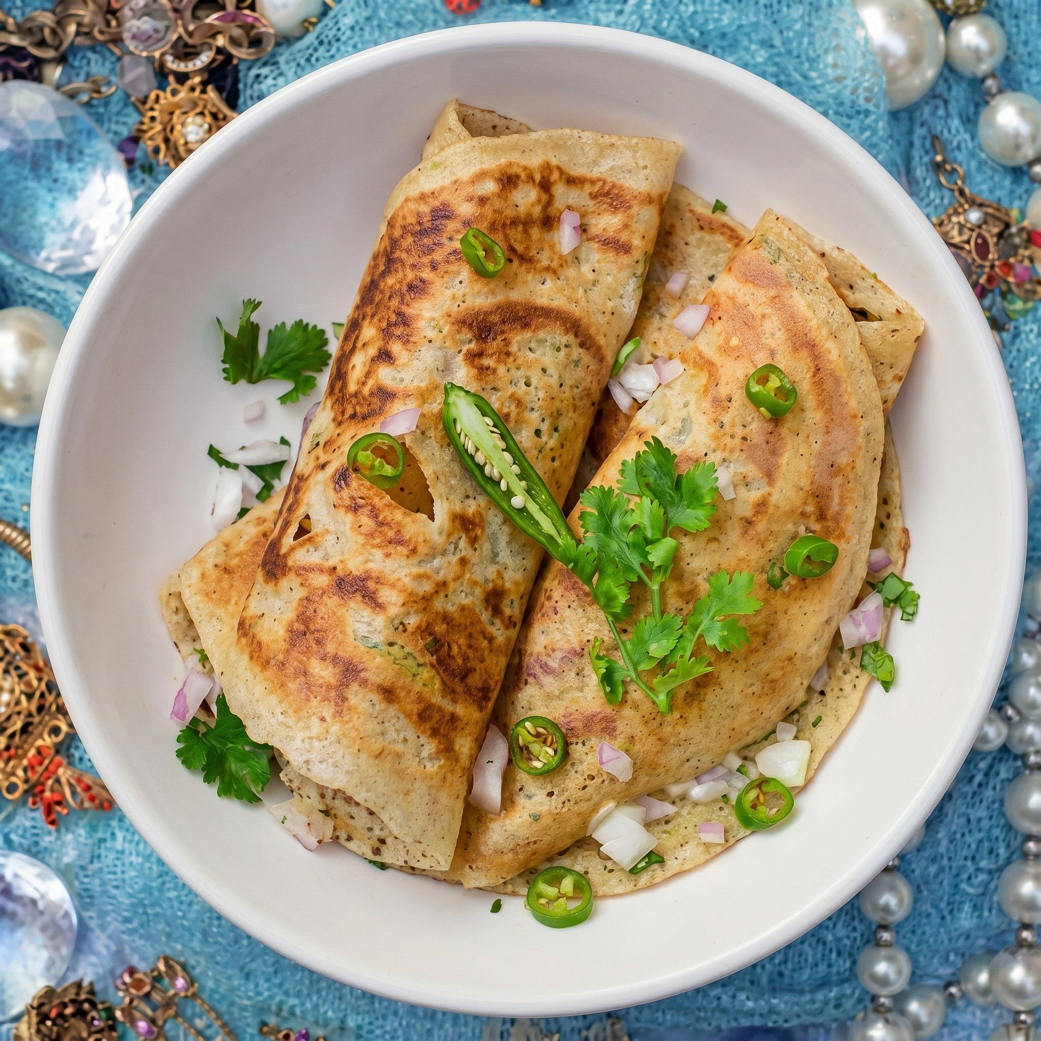 Masala Onion Dosa.